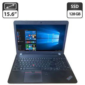 Ноутбук Б-клас Lenovo ThinkPad E560 / 15.6" (1366x768) TN / Intel Core i3-6100U (2 (4) ядра по 2.3 GHz) / 8 GB DDR3 / 128 GB SSD / Intel HD Graphics 520 / WebCam / DVD-ROM б/в