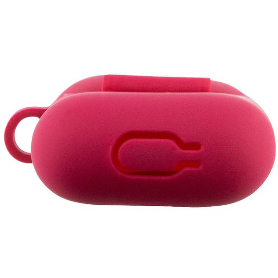 Силиконовый футляр New с карабином для наушников Airpods 1/2 Красный / Rose Red | Зображення 4