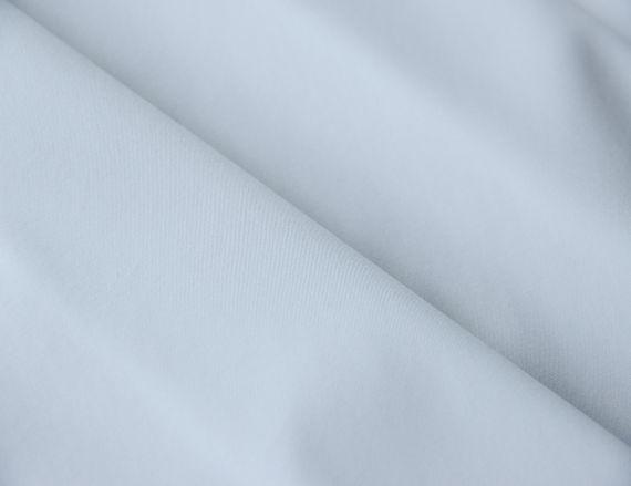 Муслин итальянский вискоза шелк натуральный на две стороны атласный/матовый белый однотонный MI 143.1 | Зображення 1