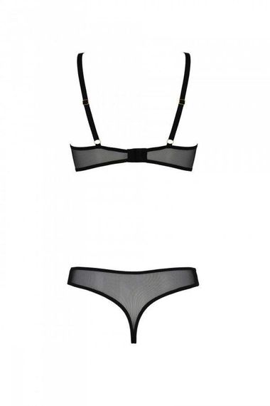 Еротичне боді Passion MARINA BODY, S/M, beige, з відкритими чашками sexstyle | Зображення 3