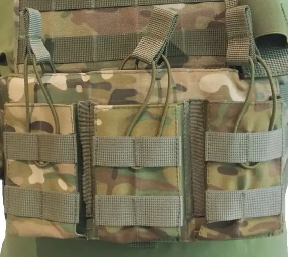 Підсумок під 3 магазини АК Kirasa з кордури мультикам (Арт KI236) | Зображення 5