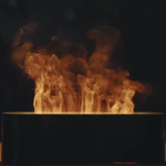 Зволожувач повітря - арома дифузор Diffuser А3 c пультом, ультразвуковий зволожувач з ефектом полум'я | Зображення 4