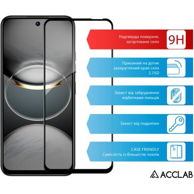 Стекло защитное ACCLAB Full Glue Tecno Spark 30C Black (1283126599347) | Зображення 2