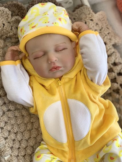 Коллекционная Силиконовая Кукла Реборн Младенец Reborn Анатомический Новорождённый Мальчик Пупс Платон (Виниловая Кукла) 50 см | Зображення 4