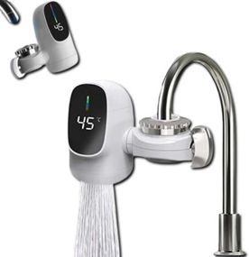 Водонагреватель WATER HEATER ZSW-D03 • Электрическая насадка на кран с проточным водонагревателем и LCD дисплеем