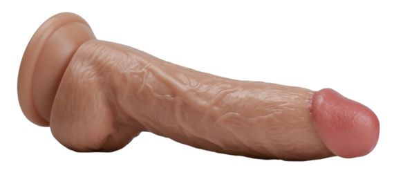 Фаллоимитатор с мошонкой на присоске OYO YQM-005 (длина 19 см, диаметр 3.6 см) Sex Aura | Зображення 6