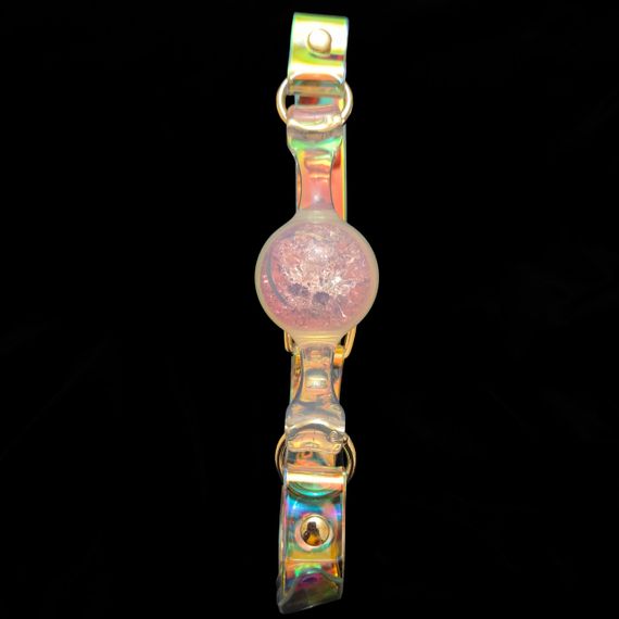 Кляп-кулька прозора UNIVIBE з рожевим каменем, силіконовий Sex Aura | Зображення 2