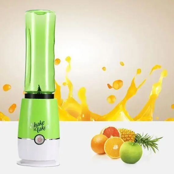 Мини-блендер для коктейлей и смузы Shake'n Take Шейкер-блендер с бутылкой для взбивания коктейлей