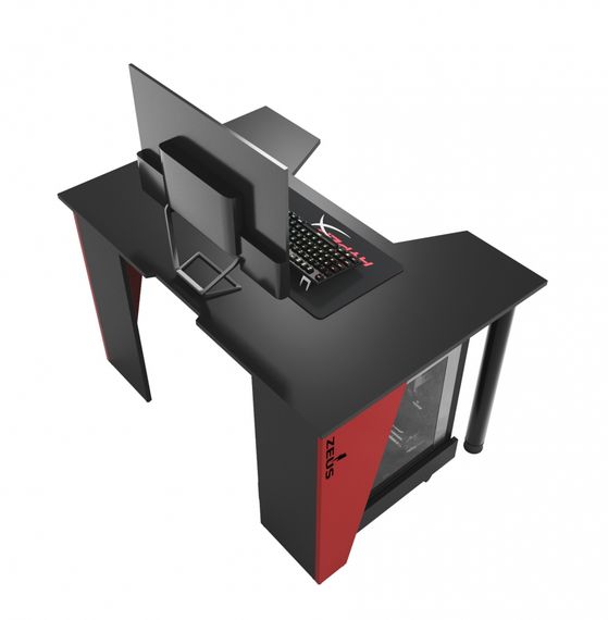 Стол геймерский ZEUS GAMER-1 черныйкрасный | Зображення 4