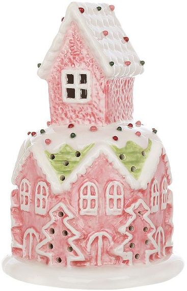 Декоративний "Зефірний Будиночок" 17см з LED-підсвічуванням, рожевий КОПІЯ