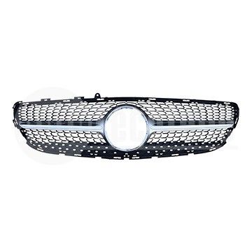 Решетка радиатора Mercedes Benz C218 16-18 (хром/серебро) Diamond, AutoTechteile, 130 8894, 130 8895