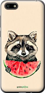 Чохол на Huawei Honor 7A Єнотик з кавуном "4605t-1805-2448"