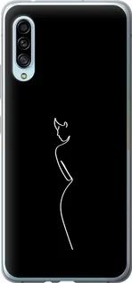 Чохол на Samsung Galaxy A90 5G Силует1 із силікону FCh_015268