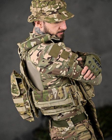 Плитоноска 4 быстрых сброса  Cordura мультикам ВТ7929 | Зображення 5