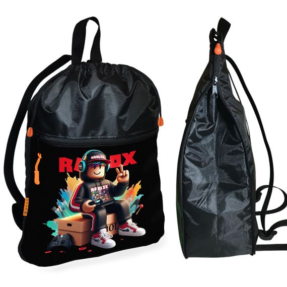 Рюкзак-мешок для обуви,спортивной формы Роблокс "Roblox" детская сумка для сменки с расширителем (1688)