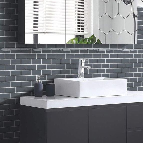 Самоклеюча поліуретанова плитка сіра цегла 305х305х1мм SW-00001153 | Зображення 5