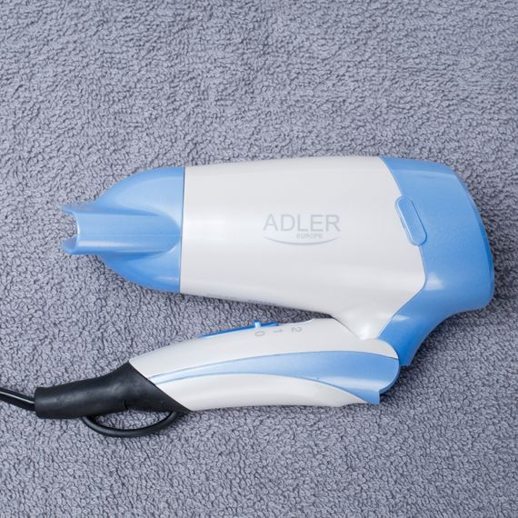 Фен Adler AD 2222 white 1200Вт/ 2 швидкості/ насадки - 1 шт./ складна ручка | Зображення 4