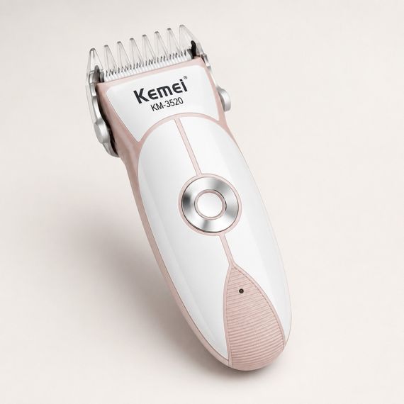 Дитяча машинка для стриження, від USB, Kemei 3520, Сіра/Місячий тример для волосся/Набір для стриження | Зображення 4