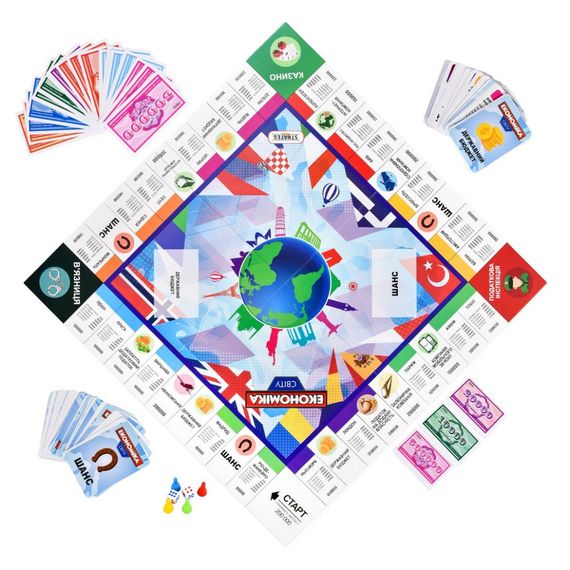 Настільна гра Монополія "Економіка світу" 31028, 2-4 гравці | Зображення 1