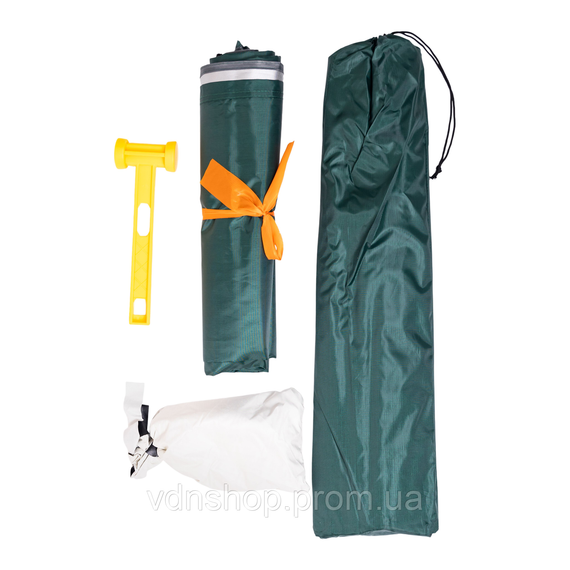 Тент туристичний навіс 3×2,95 м захисний навіс від сонця, дощу з люверсами Lugi Kemping SJ-0081GR | Зображення 4