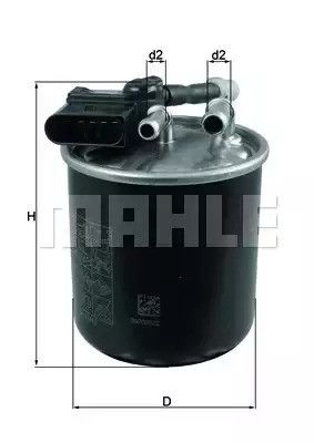 Фільтр паливний MAHLE/KNECHT MB C180, C200, C220, CLS, E220,GLS,GLK, ML,S250,S300,SLC250,SLK250 OM651 CDI, MAHL | Зображення 5