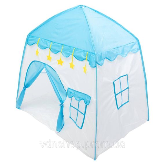 Дитячий ігровий намет будиночок 125×100×120 см намет будиночок для дітей Блакитний HP-S-1NDBL | Зображення 5