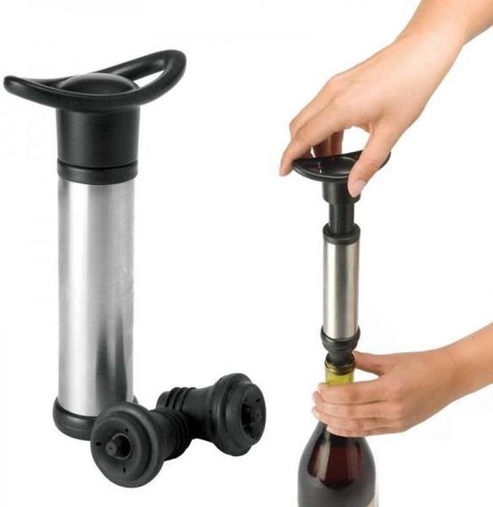Помпа для вина Вакуум-Стоп: Сомелье Эксперт Vacuum Wine Saver с пробкой | Зображення 2