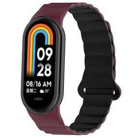 Ремешок Dual-color Magnetic для Xiaomi Mi Band 9/8 Plum / Black