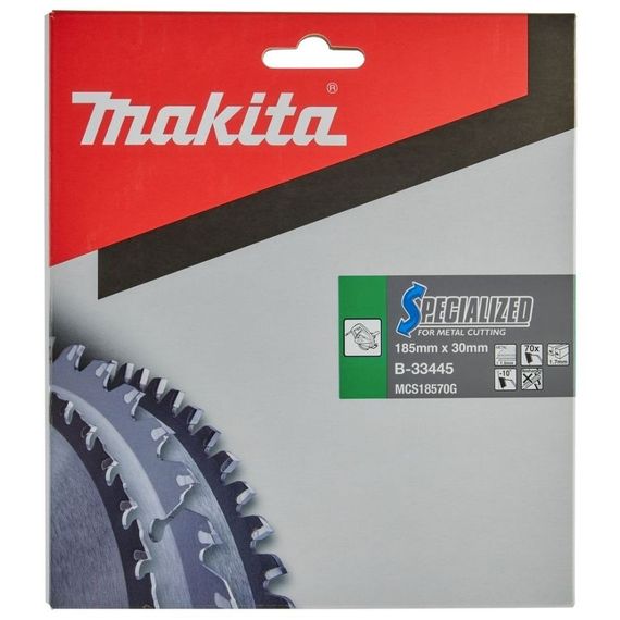 Диск пильный по металлу 185х30 мм 70T Makita TCT SPECIALIZED B-33445 | Зображення 3