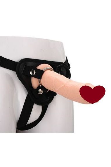 Реалістичний страпон REALSTUFF STRAP ON REAL DILDO Sex Aura