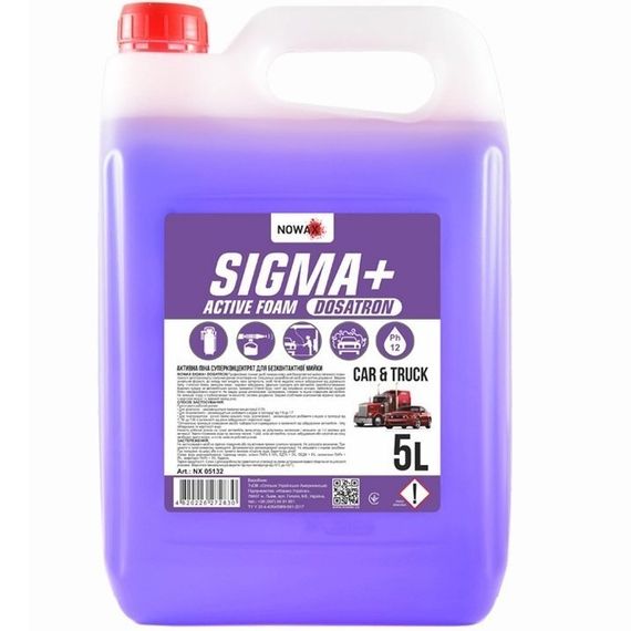 NOWAX Піна активна концентрат для безконтактної мийки SIGMA+ 5л. NX05132