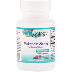 Мелатонін для сну Nutricology Melatonin 20 mg 60 Veg Caps