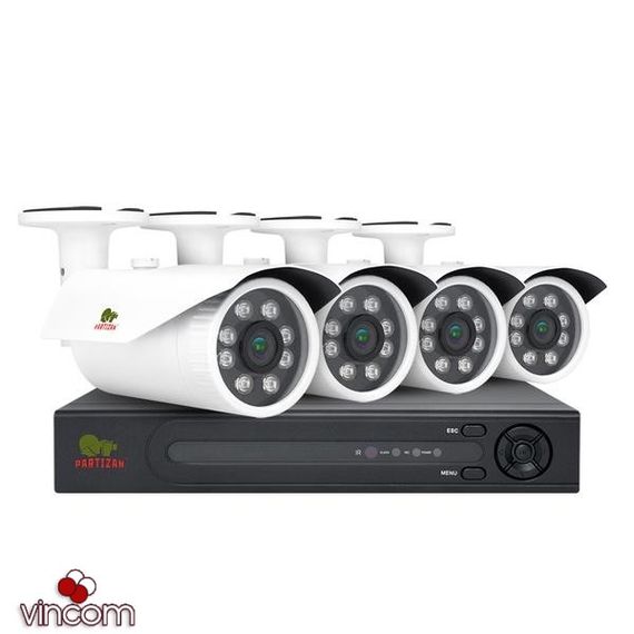 Комплект видеонаблюдения Partizan PRO AHD-29 4xCAM  1xDVR  HDD | Зображення 3
