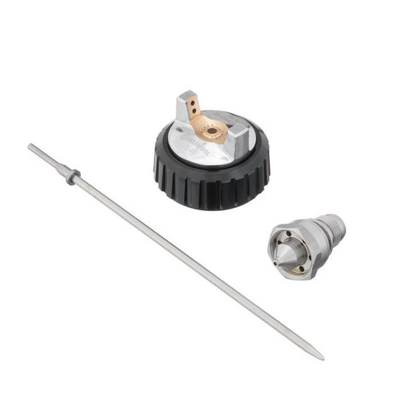 Комплект 1.4 мм форсунка, повітряна головка, голка до фарбопультів HVLP BLACK M-DIAMOND (PT-0163, PT-0164,1 | Зображення 1