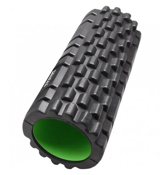 Масажний ролик (роллер) Power System PS-4050 Fitness Foam Roller Black/Green (33x15см) (PS-4050_Green)