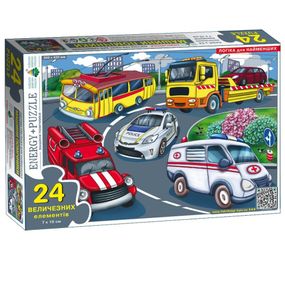 Детский пазл "Машины помощники" 88359, 24 больших элемента