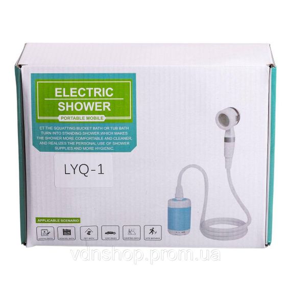 Душ туристичний портативний акумуляторний 4000 мАг переносний польовий душ для кемпінгу LYQ-1 | Зображення 9