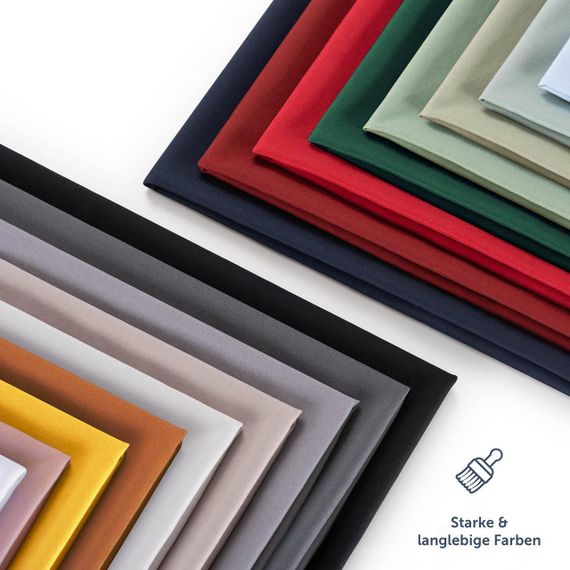 Простирадло на резинці Blumtal Basics 100×200×30 см, колір айворі (слонова кістка), наматрацник | Зображення 4