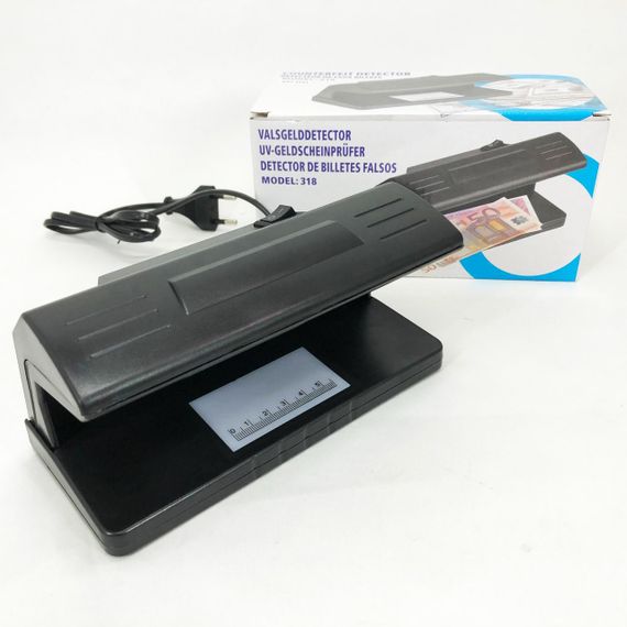 Детектор валют ультрафіолетовий Counterfeit Money Detector UV Ultraviolet Light 318 | Зображення 1