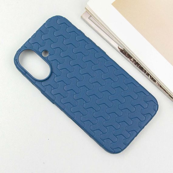 Чехол TPU Weaving для Apple iPhone 16 (6.1") Blue | Зображення 1