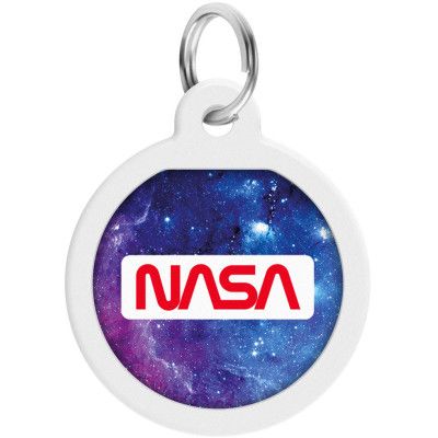Адресник для животных WAUDOG Smart ID с QR паспортом "NASA21", круг 25 мм (0625-0148) | Зображення 1