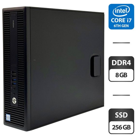 Комп'ютер HP ProDesk 600 G2 SFF / Intel Core i7-6700 (4 (8) ядра по 3.4 - 4.0 GHz) / 8 GB DDR4 / 256 GB SSD / Intel HD Graphics 530 б/в