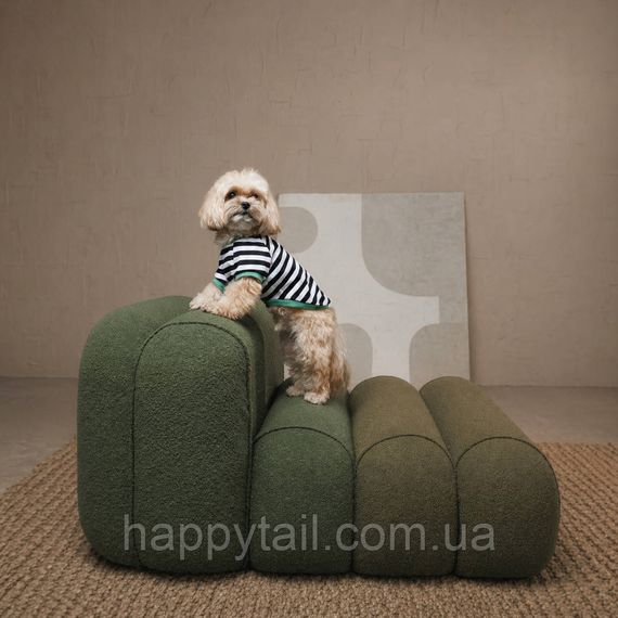 Футболка для собак Pet Fashion Breeze S в полоску — летняя трикотажная майка-борцовка от солнца и пыли | Зображення 4
