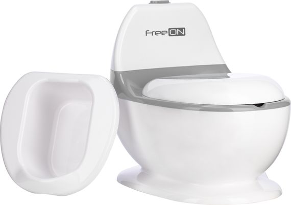 Дитячий горщик FreeON зі звуком змиву, white (Від 1,5 року)