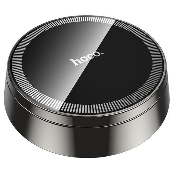 Автодержатель Hoco H83 Metal ring magnetic (center console) Metal grey | Зображення 3