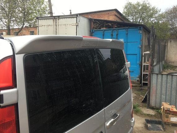 Спойлер анатомик 2 двери (под покраску) для Mercedes Vito W639 2004-2015 гг | Зображення 3