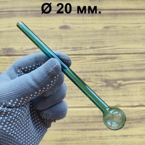 Стеклянная трубка Pocketbowl Long Oil Teal