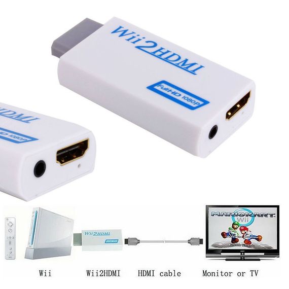 Конвертер Nintendo Wii - HDMI, видео, аудио, 1080p, адаптер | Зображення 2