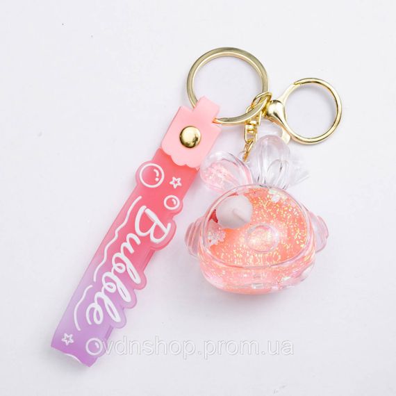 Дитячий брелок Bubble 5×5,5 (см) для ключів, на сумку та рюкзак Рожевий HP-55-32P