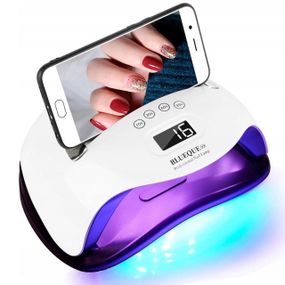 Лампа для маникюра LED+UV с подставкой для телефона, 168 Вт, SUN BQ-V9 / Настольная лампа для сушки гель лака